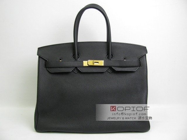 エルメス バーキン35ブラック(金具:ゴールド) her449